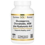 California Gold Nutrition, Glucosamina, condroitina y MSM más ácido hialurónico, 120 cápsulas vegetales