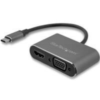 ADAPTADOR USB-C A VGA Y HDMI - 2EN1 - 4K 30HZ - GRIS ESPA...