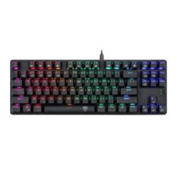 Teclado Mecánico Gamer Retro Iluminado Rainbow T-Dagger Bora