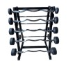 Barras de peso integrado 10 pzas con rack Wod Pro,Barras de peso integrado 10 pzas con rack Wod Pro