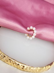 Earcuff perlas #28