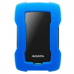 Disco duro externo adata HD330 1TB USB 3.2 AHD330-1TU31-cbl resistente a golpes color azul con negro