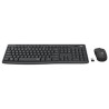 Kit teclado y mouse Logitech Inalámbrico MK295 color negro