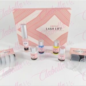 “Kit Iconsign para rizado de pestañas incluye: 1 pegamento 7ml, 1 fijador 5ml, 1 permanente 5ml, 1 nutriente 5ml, 1 limpiador 5m
