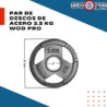 Par de discos de acero 2.5 kg Wod Pro,Par de discos de acero 2.5 kg Wod Pro