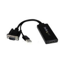 ADAPTADOR VGA A HDMI CON AUDIO Y ALIMENTACIóN USB  CONVE...