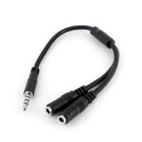 ADAPTADOR DE DIADEMA MINI-JACK 3.5MM 4 PINES A CONECTORES...