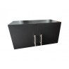 Alacena minimalista de dos puertas, Negro (varios tamaños)