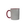 TAZA BLANCA FILO Y ASA ROJA 11 OZ