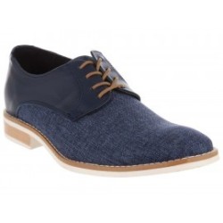 Zapato derby Perry Ellis azul