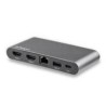 ADAPTADOR MULTIPUERTO USB C PARA DOS PANTALLAS HDMI 4K PD...