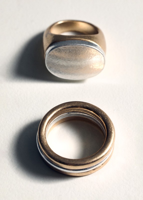 Pack 2 anillos combinados