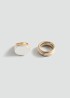 Pack 2 anillos combinados