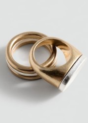 Pack 2 anillos combinados