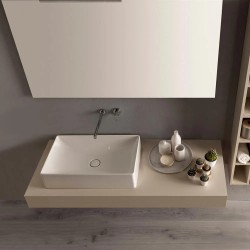 Zen Tina freestanding de hormigón