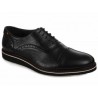 Baltarini Zapato de Piel con Agujeta Negro
