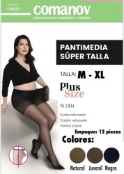 PANTIMEDIA TRANSPARENTE SUPER TALLA