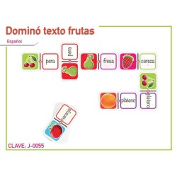 Dominó Texto Frutas