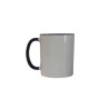 TAZA BLANCA FILO Y ASA AZUL 11 OZ