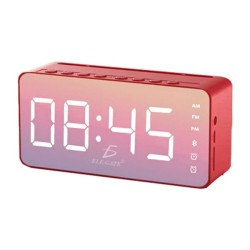 Reloj bocina bluetooth ele-gate con pantalla digital y función de radio fm, variedad de colores / bc.a19