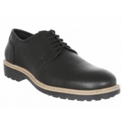 JBE Zapato con Agujeta de Piel Negro