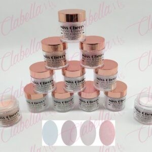 Acrílico Miss Cherry para uñas 12 piezas de 10gr-1/4oz por paquete. 58MC-010