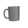 TAZA GLITTER PLATA 11 OZ