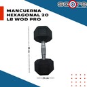 Par de mancuernas hexagonales 20 libras Wod Pro,Par de mancuernas hexagonales 20 libras Wod Pro
