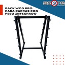 Rack Wod Pro para barras con peso integrado,Rack Wod Pro para barras con peso integrado