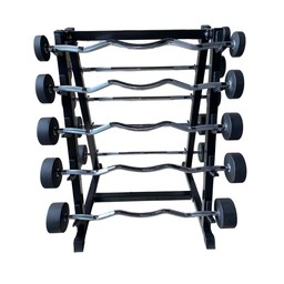 Barras de peso integrado 10 pzas con rack Wod Pro,Barras de peso integrado 10 pzas con rack Wod Pro