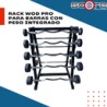Barras de peso integrado 10 pzas con rack Wod Pro,Barras de peso integrado 10 pzas con rack Wod Pro
