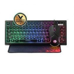 Combo Teclado Mouse y Tapete Gaming CM310 Marvo