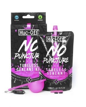 MUC-OFF KIT DE SELLADOR TUBELESS CON LUZ UV – 140ML