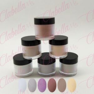 Acrílico Yuan Quan 3 in 1 gama C para efecto francés o degradado, decoraciones 3D y extensión de la uña 6 piezas de 10gr-1/4oz p