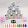 Acrílico Yuan Quan Glow Luminous brilla en la oscuridad gama A para uñas 12 piezas de 10gr-1/4oz por paquete. AL-34 /Y1-YG1