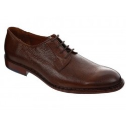 Franco Cuadra Zapato de Piel con Agujeta Cafe