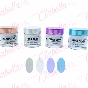Acrílico Yuan Quan para uñas 4 piezas de 10gr-1/4oz por paquete