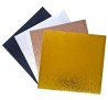 4 viniles Acabado Metálico texturizados color. Oro, Plata, Negro y Rosa oro