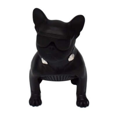 Bocina bluetooth en forma de perro chico con collar y ranuras para sd y usb, variedad de colores / ch-m12