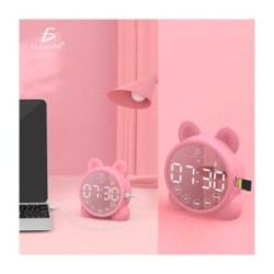 Reloj despertador bocina bluetooth ele-gate con luz y función espejo, variedad de colores / bc.p1