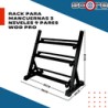 Rack para mancuernas 3 niveles para 9 pares Wod Pro,Rack para mancuernas 3 niveles para 9 pares Wod Pro