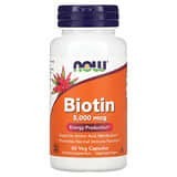 NOW Foods, Biotina, 5000 mcg, 60 cápsulas vegetales