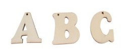 LETRA MADERA 4CM C/20 PIEZAS