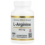 California Gold Nutrition, L-arginina, 500 mg, 60 cápsulas vegetales