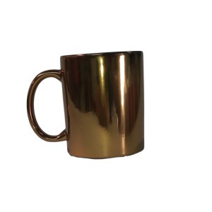 TAZA METALICA ORO 11 OZ