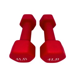 Par de mancuernas recubiertas de neopreno 4 libras Wod Pro,Par de mancuernas recubiertas de neopreno 4 libras Wod Pro