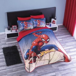 Edredón Neo Spider-Man In The City capitonado sin hilo