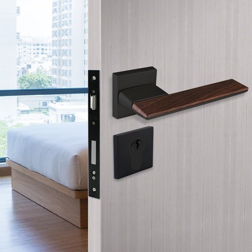 Cerradura LISBOA Negro Madera TUR.MAN.1800NM | Jako Herrajes