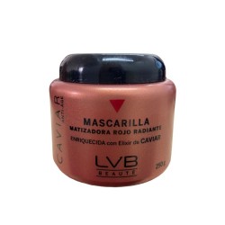 Mascarilla Matiz Rojo radiante protege los tonos rojo y caoba y magentas de fantasía 250g - LVB Beauté