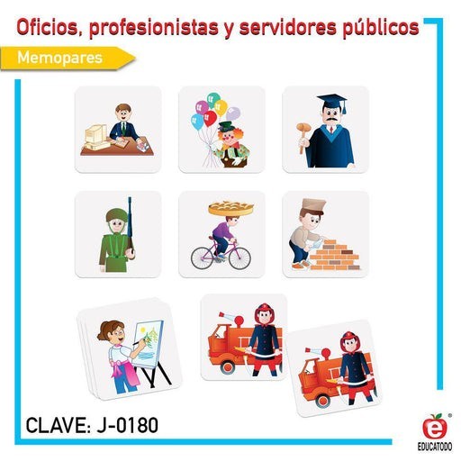 Memopares Oficios, Profesionistas y Servidores Públicos